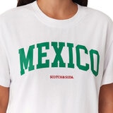 Scotch & Soda Playera para Dama Blanco Mediana