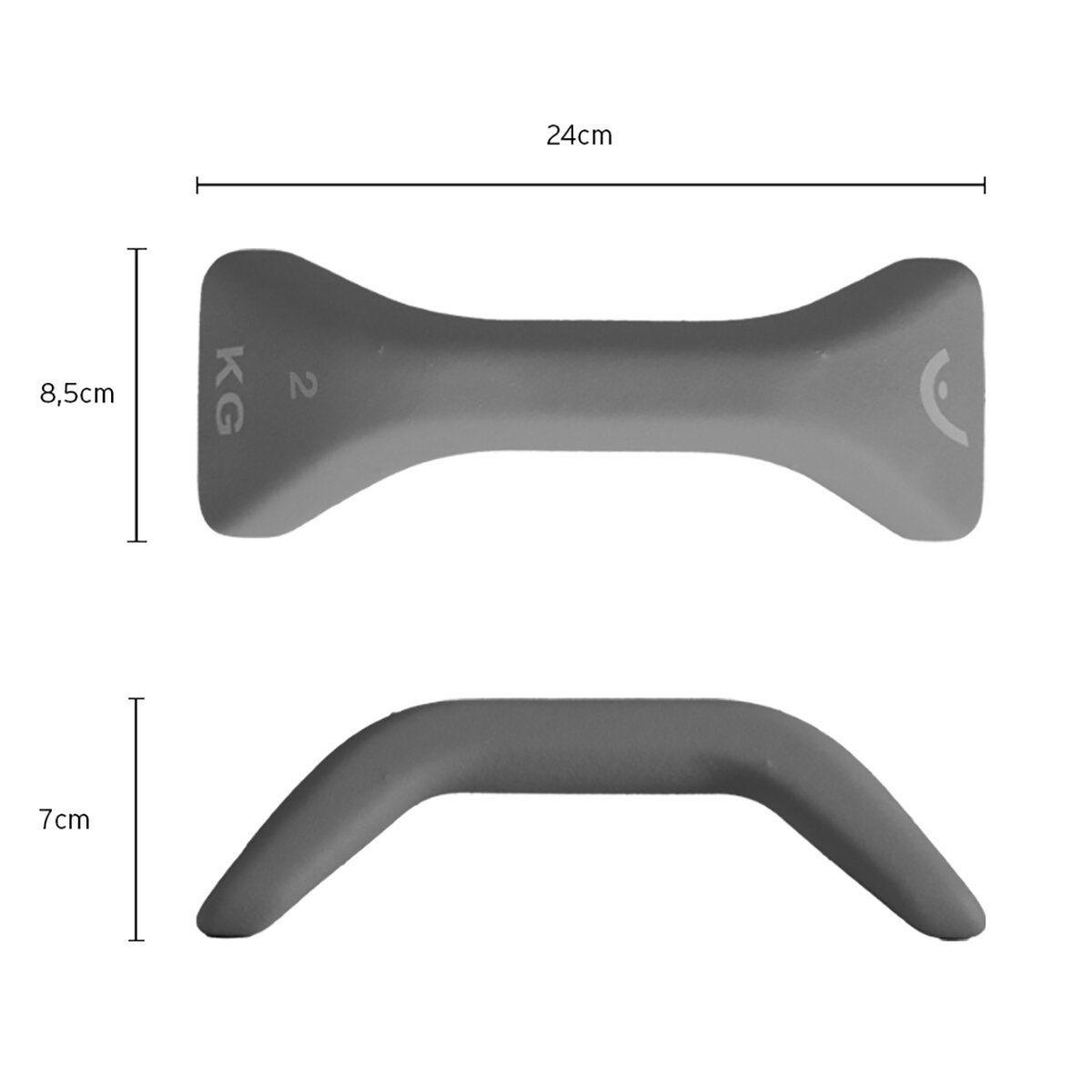 HEAD Set de Mancuernas de 2 kg