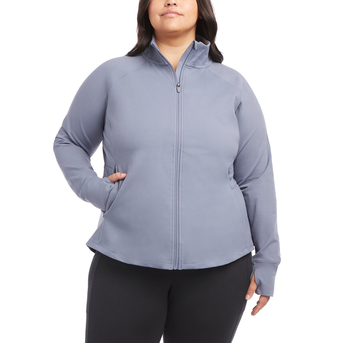 Jockey Chamarra deportiva para Dama gris grande