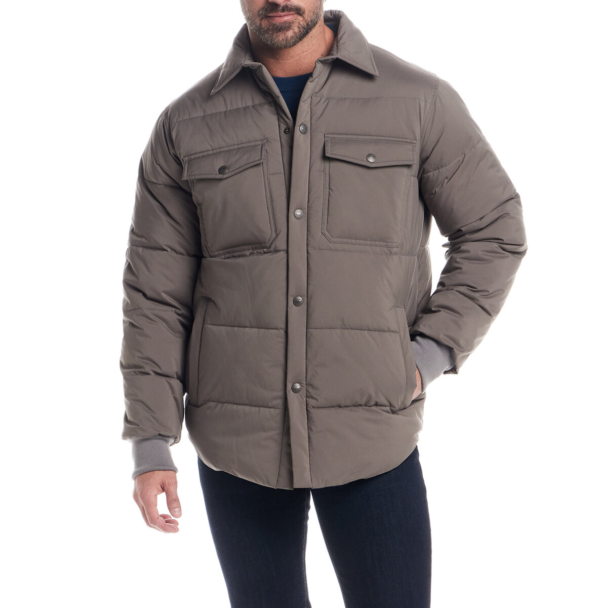 Weatherproof Chamarra para Caballero Gris Chica