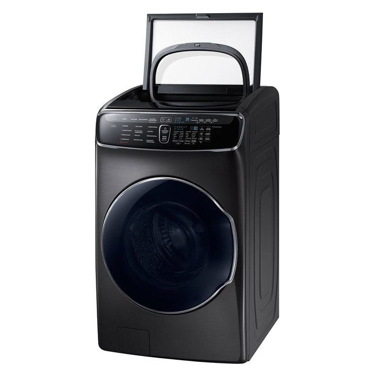 Lavadora Samsung FlexWash™ para 24Kg + FlexDry™ para 3.5Kg, color negro Costco México