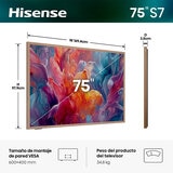 Hisense Pantalla 75" QLED 4K Canvas Google TV Hisense Pantalla 75" QLED 4K Canvas Google TV