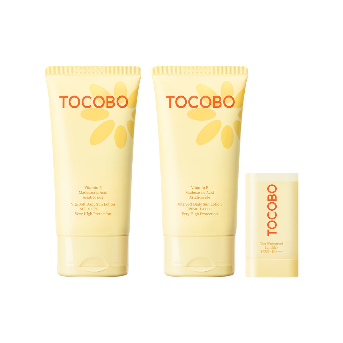 Tocobo Bloqueador Solar Corporal 2 pzas de 150 ml + 1 Barra de 18 g