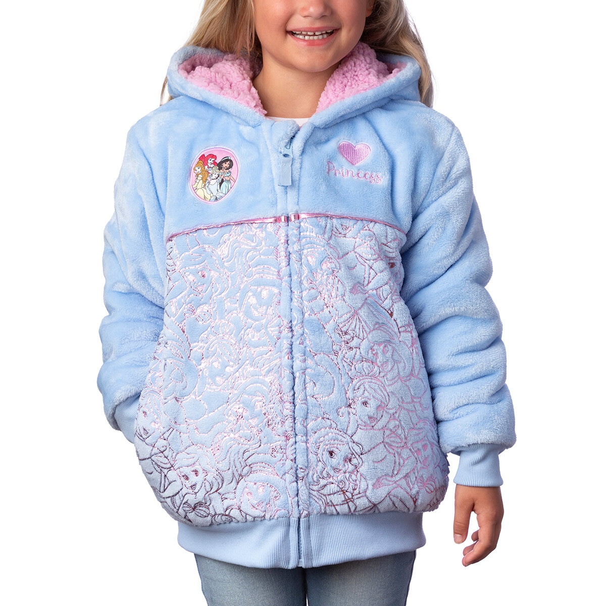 Chamarra para Niños y Niñas Princesas Disney 7 Años