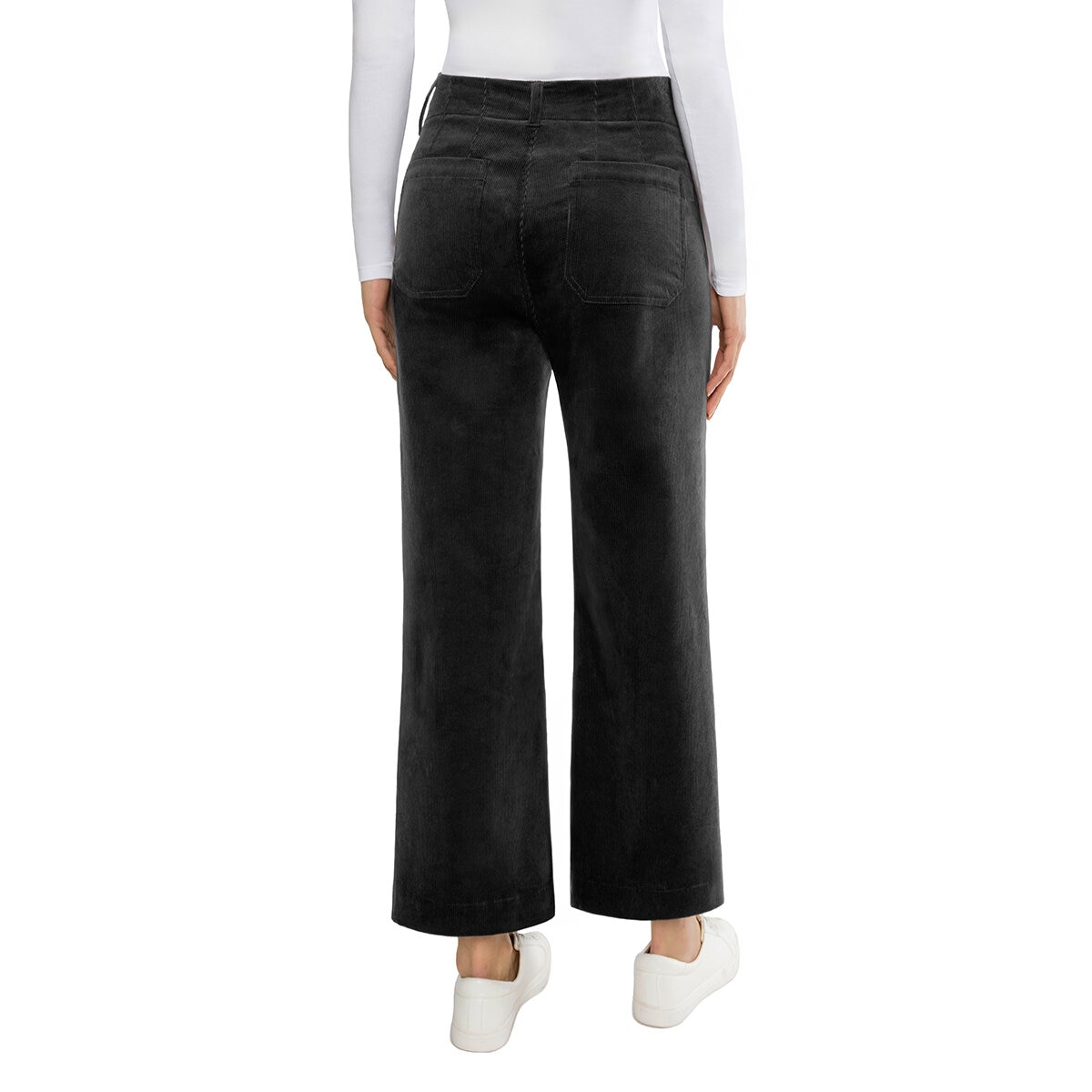 Matty M Pantalones de Pana para Dama Negro 2 Matty M Pantalones de Pana para Dama Negro 2