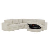 Henredon, Corvin, Seccional Modular de 6 Piezas con Otomano con Almacenamiento Henredon, Corvin, Seccional Modular de 6 Piezas con Otomano con Almacenamiento
