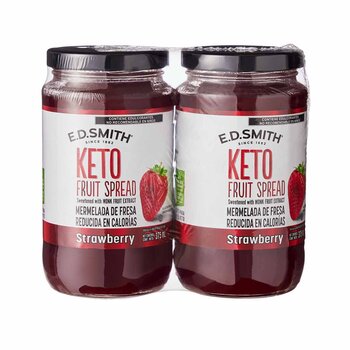 Ed Smith Keto Mermelada de Fresa 2 pzas de 375 ml