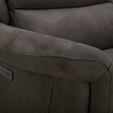 GilmanCreek Furniture, Sofá seccional de tela con 3 reclinables eléctricos y 3 reposacabezas eléctricos