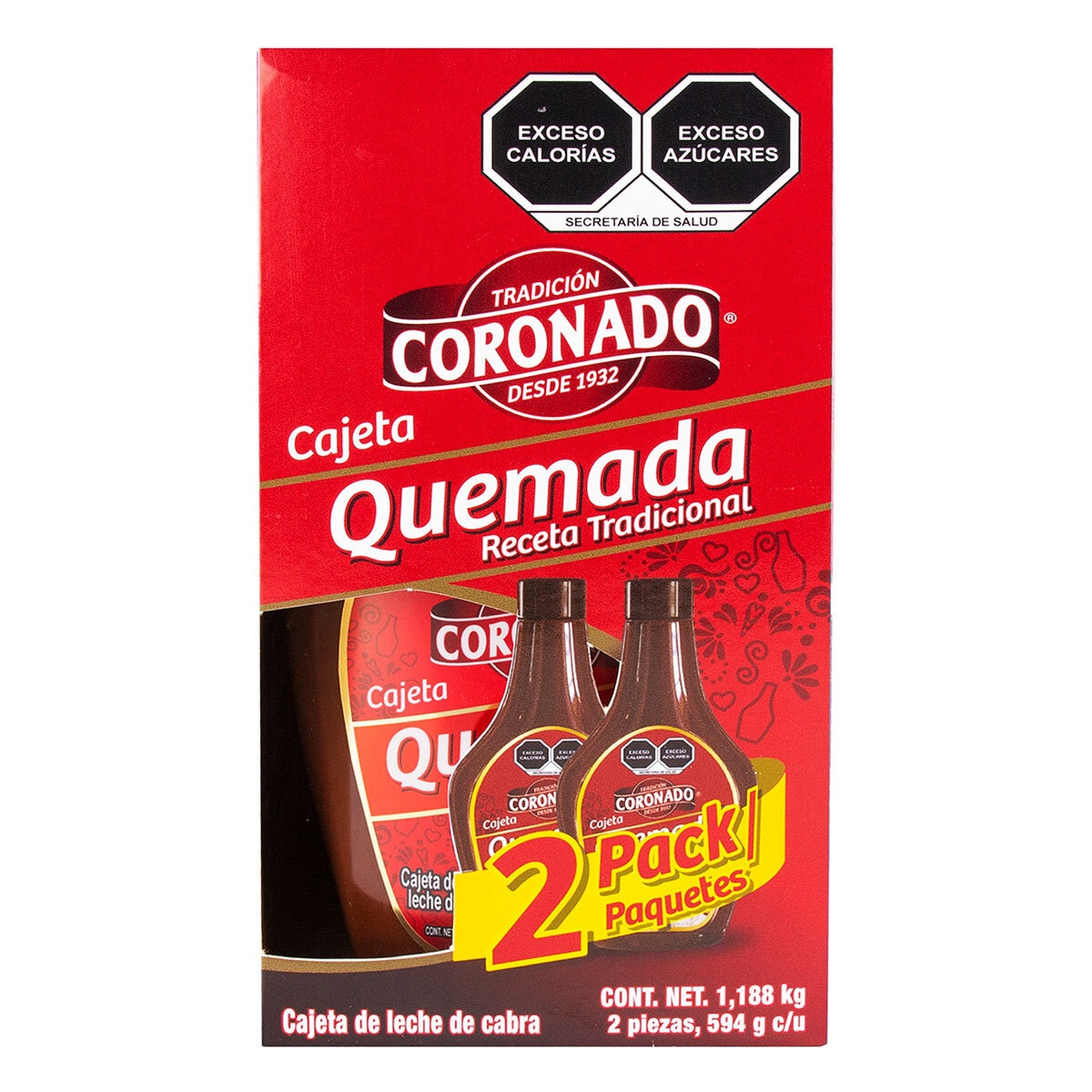 Coronado Cajeta 2 pzas de 594 g