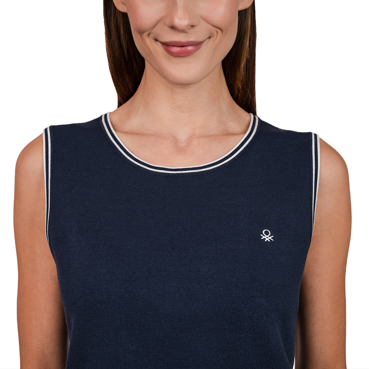 United Colors of Benetton Blusa para Dama Azul Grande