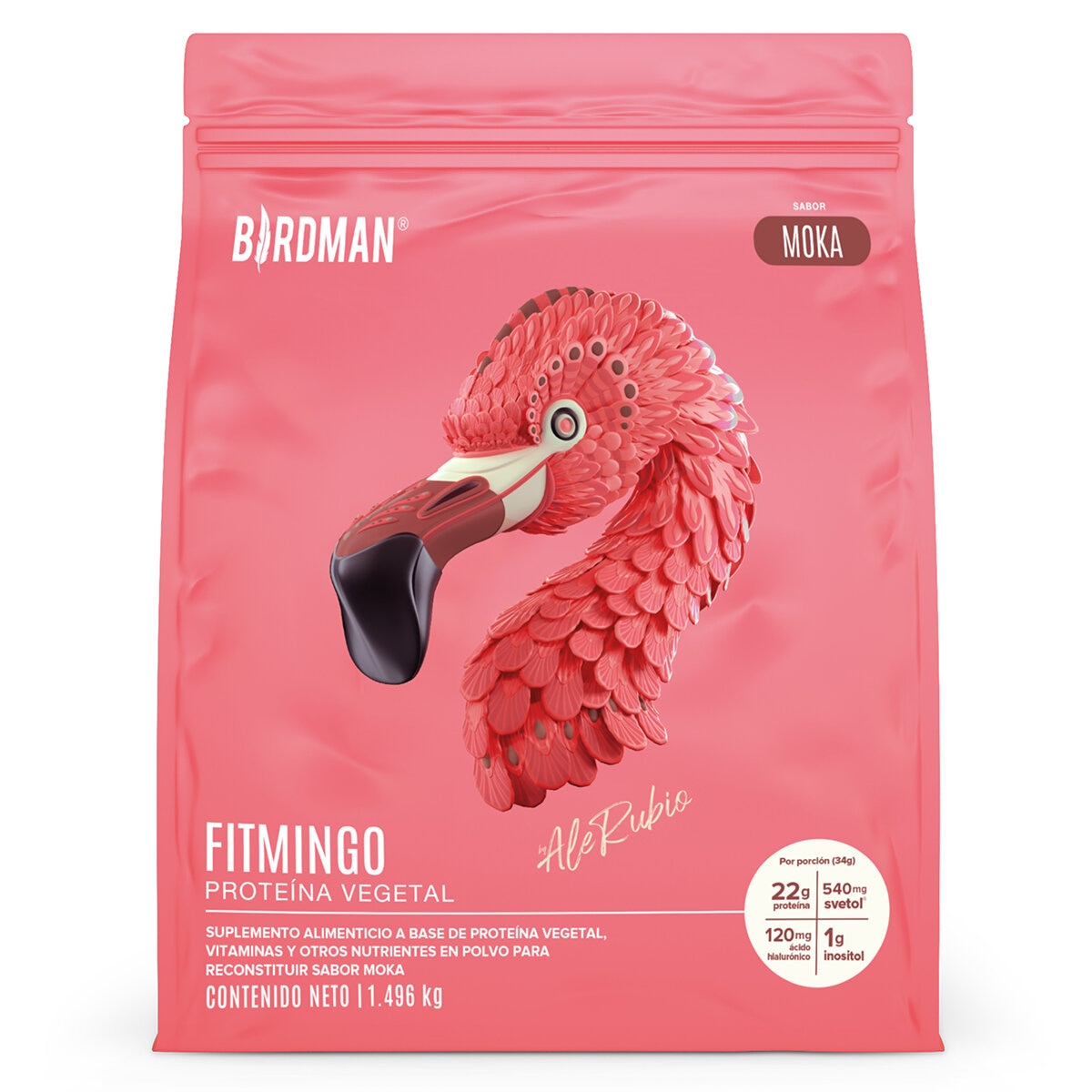 Birdman Fitmingo Proteína Vegetal Sabor Moka 1.496 kg