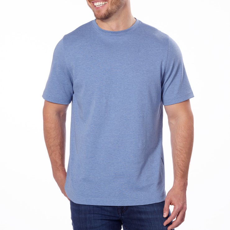 Kirkland Signature, playera de algodón con cuello redondo y manga corta ...