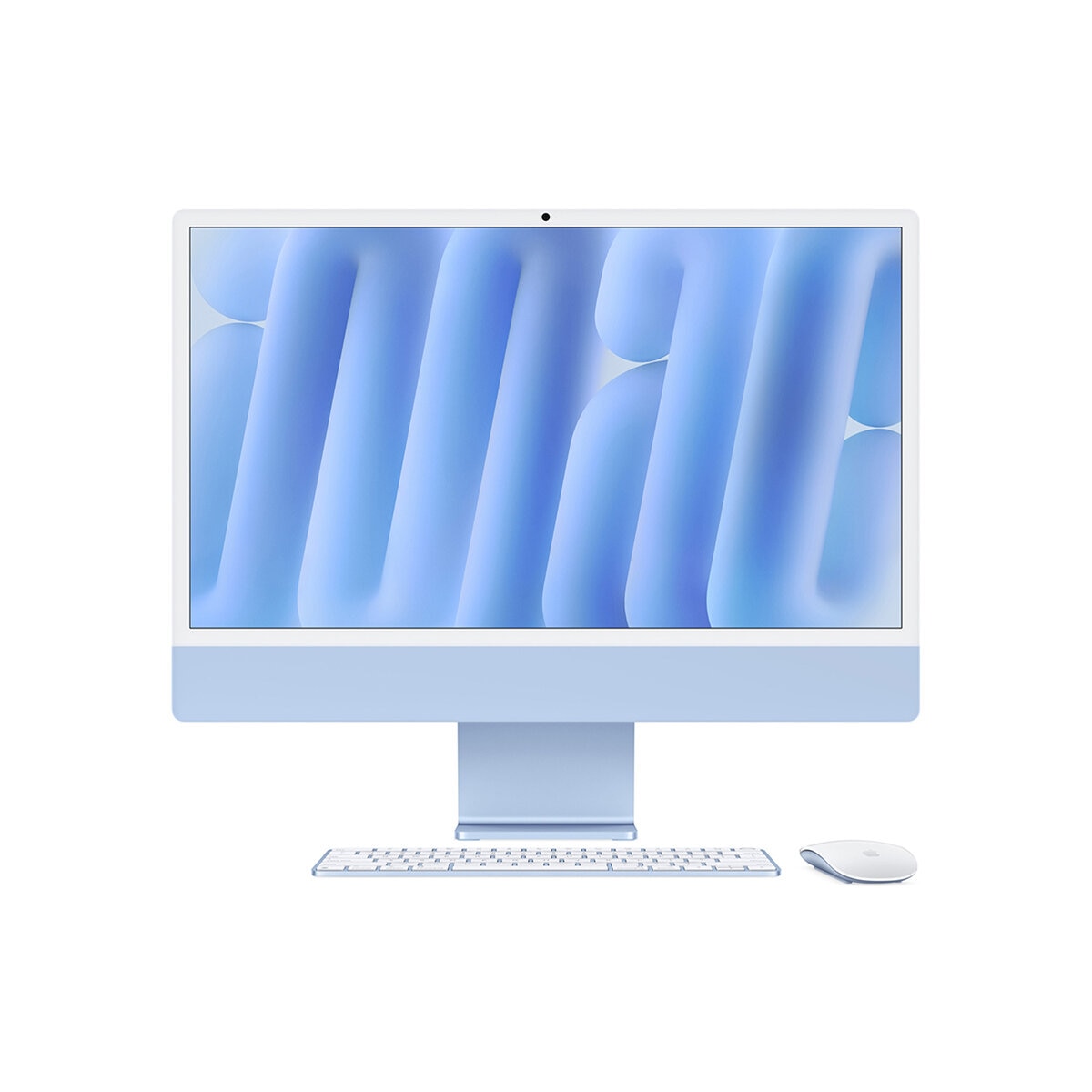 Apple iMac 24" 256GB 4.5K Chip M4 Azul CPU de 10 Núcleos GPU de 10 Núcleos Memoria Unificada de 16GB.
