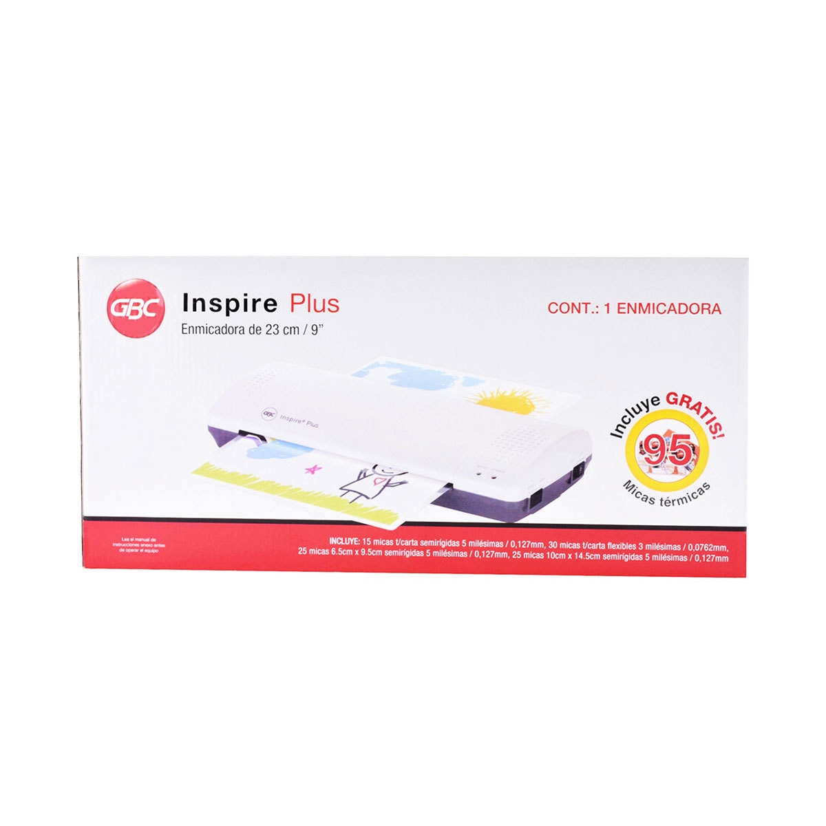GBC Enmicadora de 23 cm Inspire Plus con 95 micas térmicas