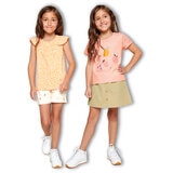 Pekkle Conjunto 4 piezas para Niñas Fruta 5
