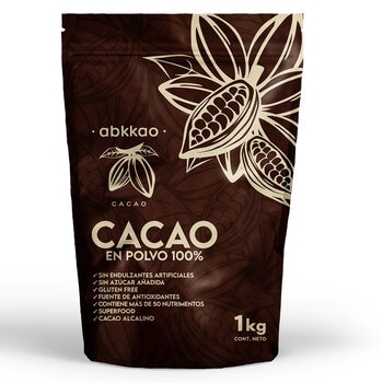 Abkkao Cacao en Polvo 100% Natural 1 kg