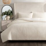 Cococozy, Juego de Edredón, Modelo Boucle, Tamaño King, Color Blanco