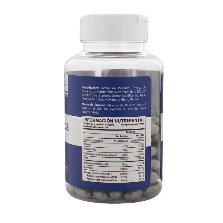 Naturagel Niacinamida + Resveratrol 160 cápsulas