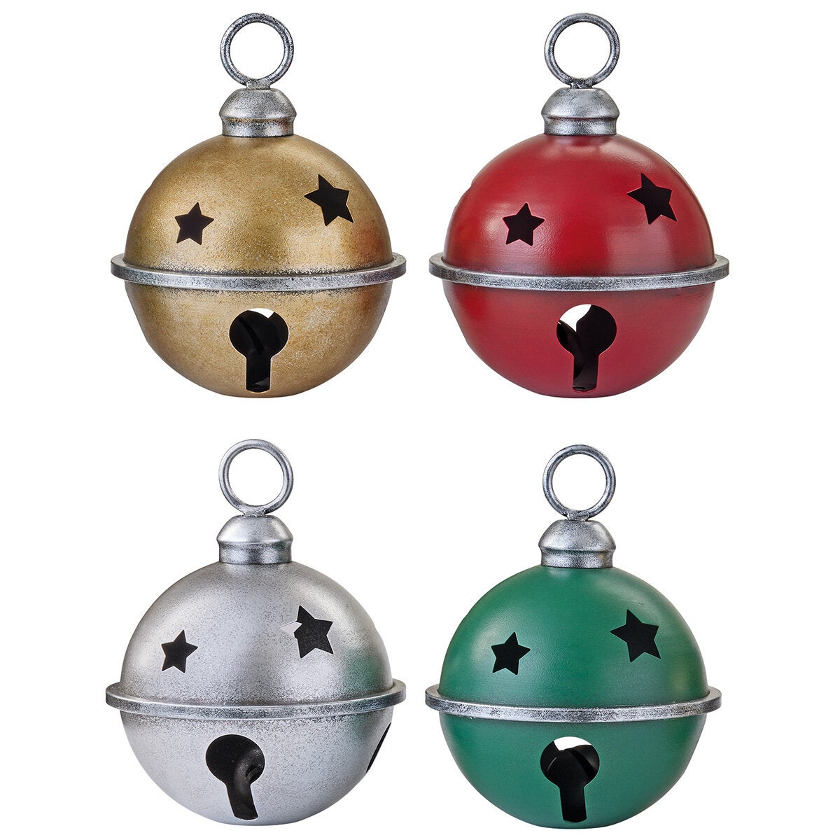 Cascabeles Metálicos Decorativos, Juego de 4 Pzas. Cascabeles Metálicos Decorativos, Juego de 4 Pzas.
