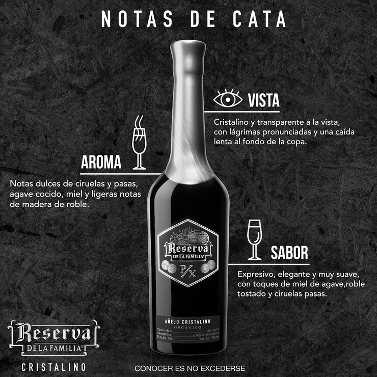 Tequila Reserva de la Familia Añejo Cristalino 700 ml