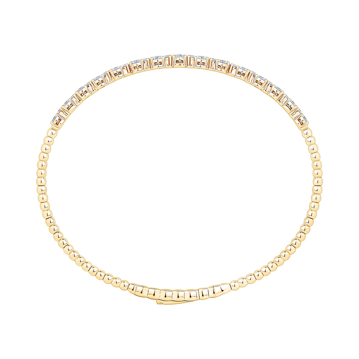 Pulsera de Diamantes 1.75ctw, Flexible, Oro Amarillo 14K