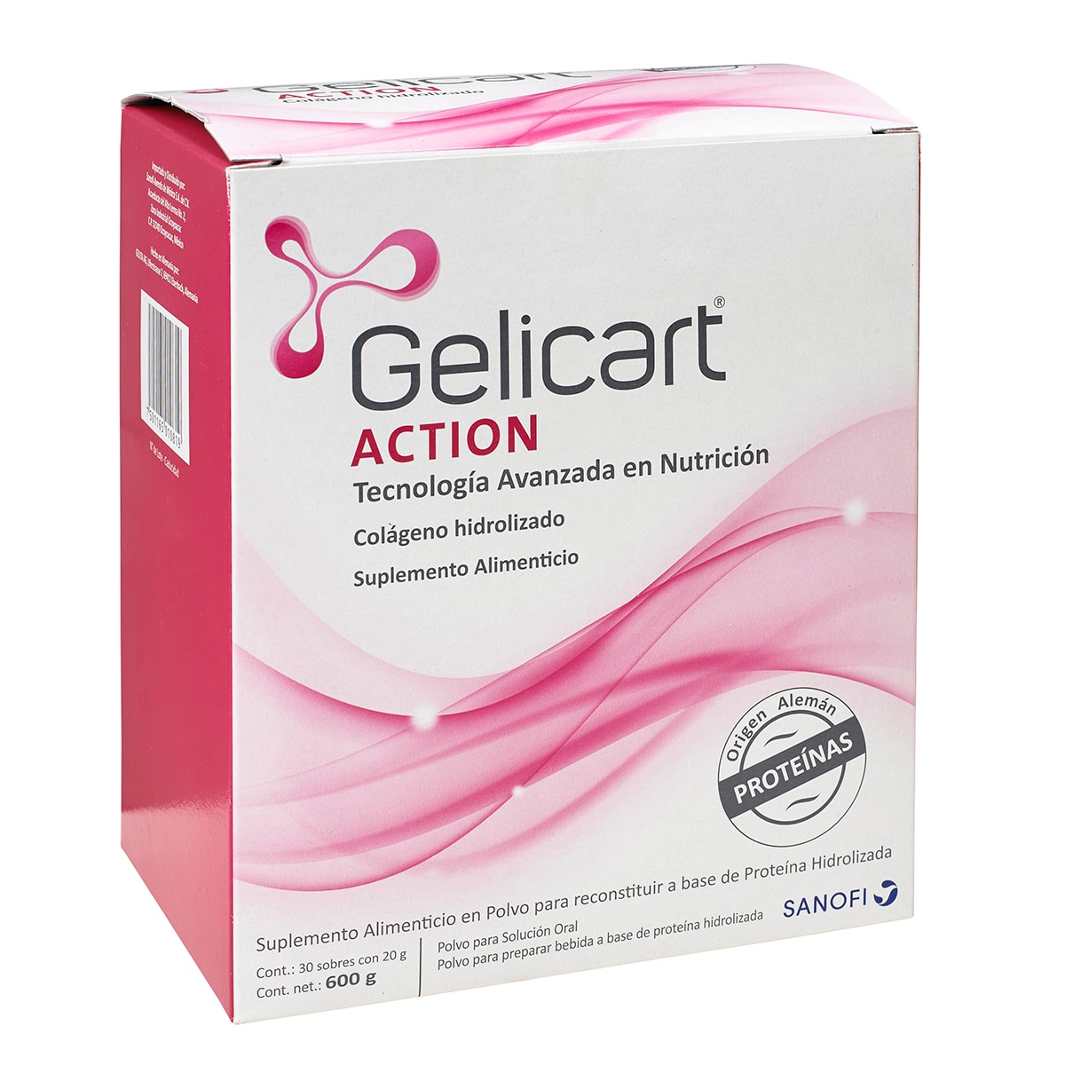 Gelicart Action colágeno hidrolizado 30 sobres con 20g