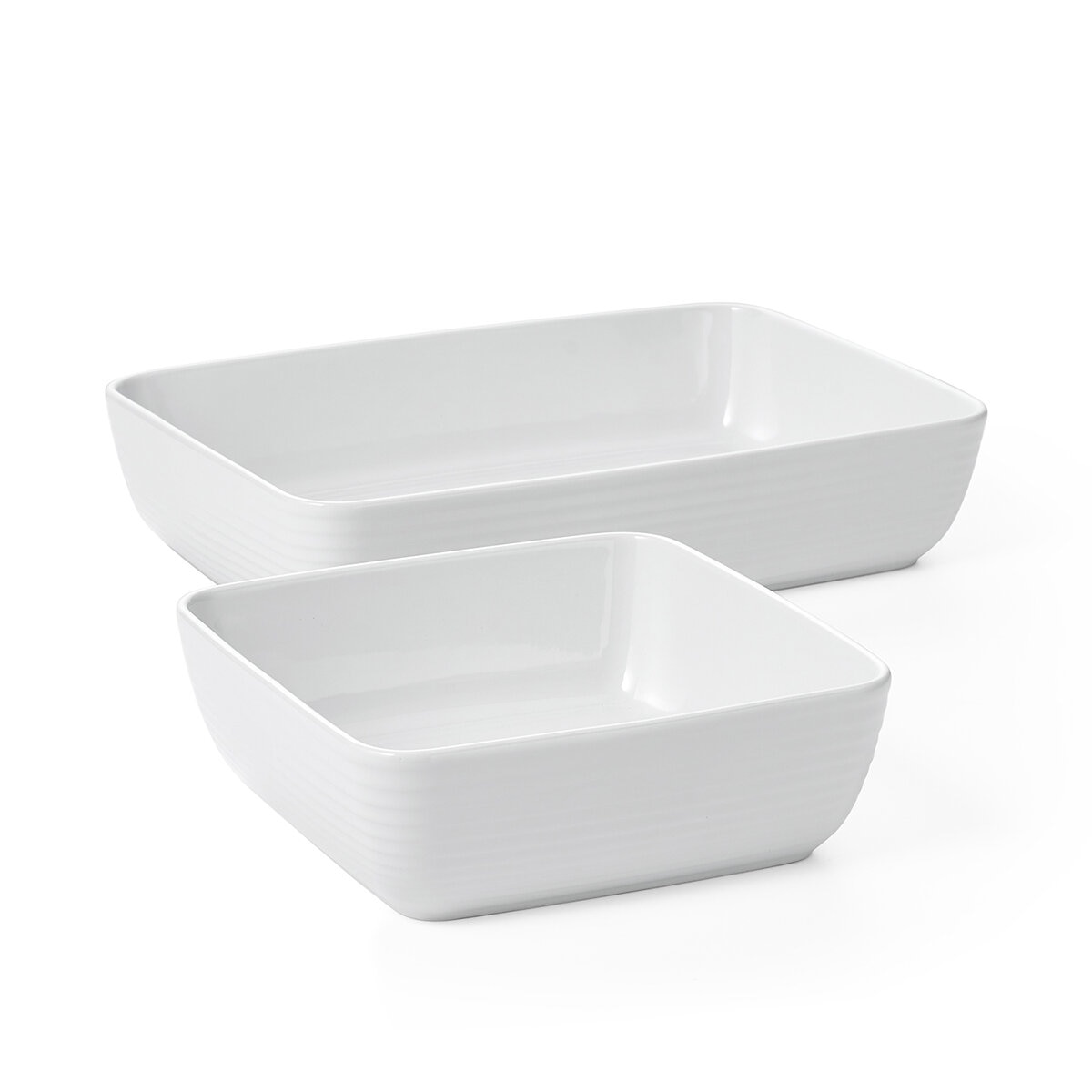 Juego de 2 Platones para Servir de Cerámica