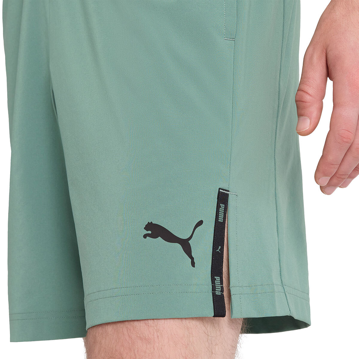 Puma Shorts Deportivos para Caballero Verde Extra Grande