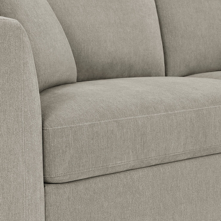 Thomasville, Sofá Seccional de Tela con Otomano con Almacenamiento