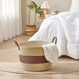 Cesta de Imitación Mimbre, Café