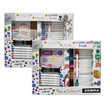 Zebra Click Art Set 38 Pzas, Varios Modelos