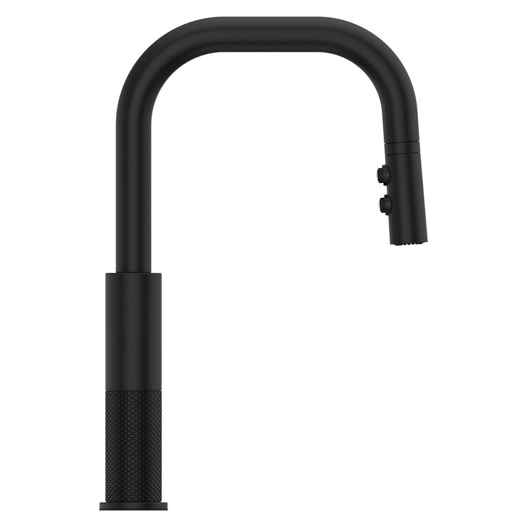 Pfister, Grifo Monomando de Cocina Desplegable Montay, Negro Mate