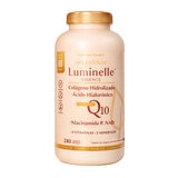 Luminelle Colágeno Hidrolizado, Ácido Hialuronico, NAD y Q10 Frasco de 240 Tabletas