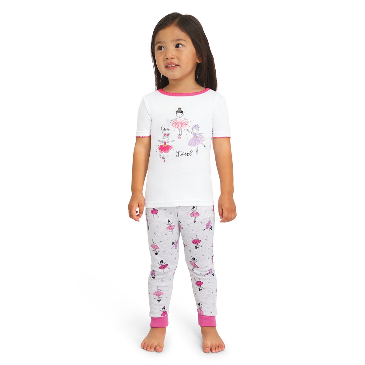 Koala Kids Pijama 4 piezas para Niños y Niñas Rosa 6 Años