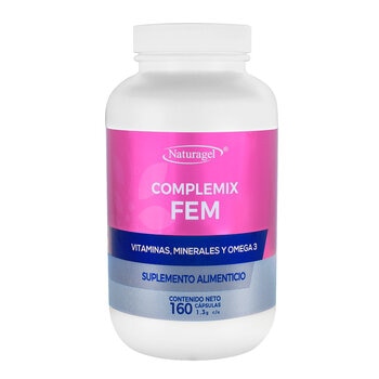 Naturagel Complemix FEM y Omega 3 160 Cápsulas