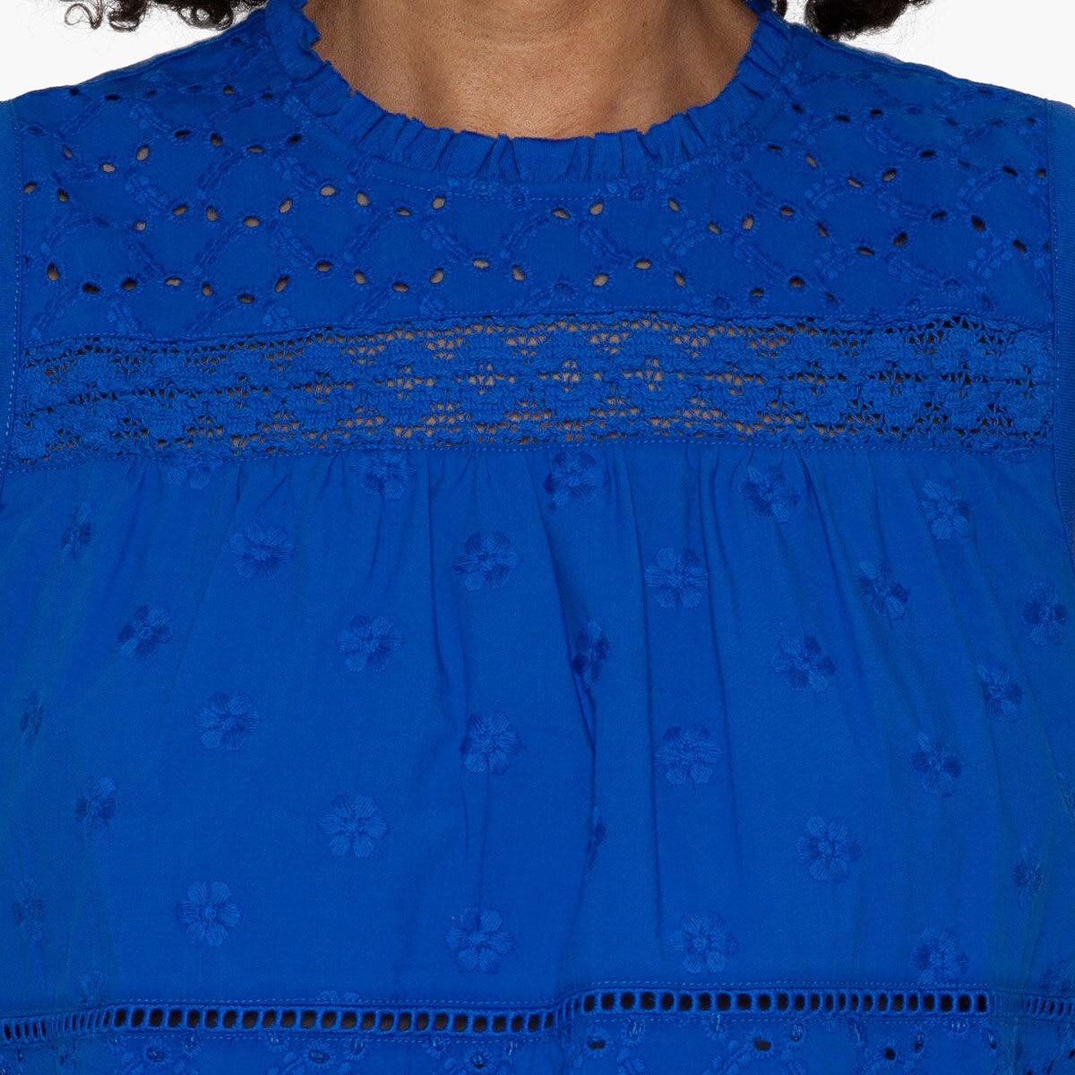 Mario Serrani Italy Blusa para Dama Azul Extra Grande