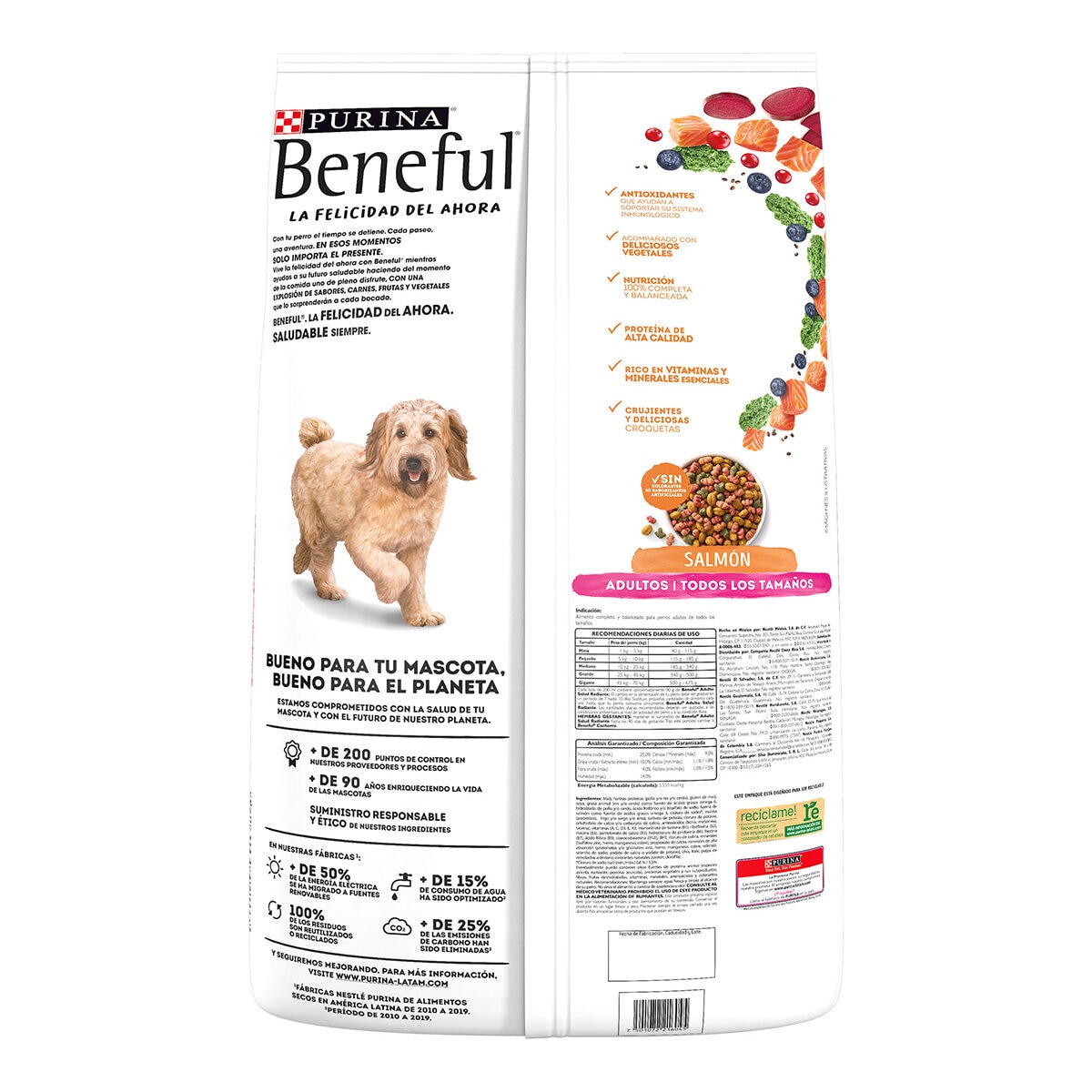 Beneful Alimento para Perro Adulto Sabor Salmón 15 kg