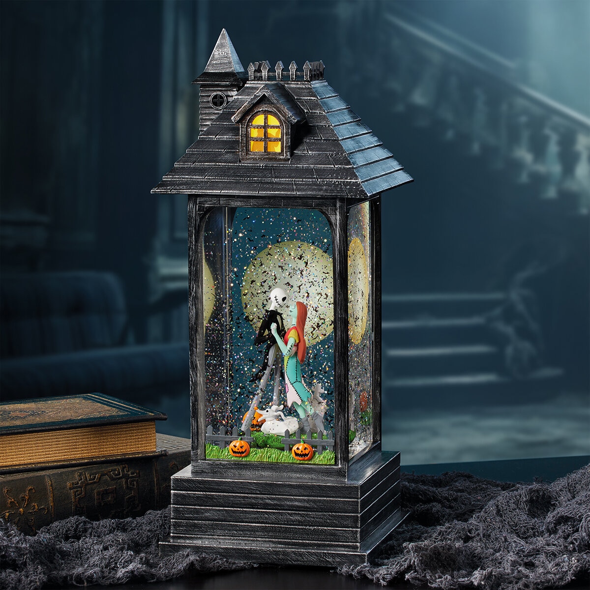 El Extraño Mundo de Jack Linterna de Halloween con Luces y Música 