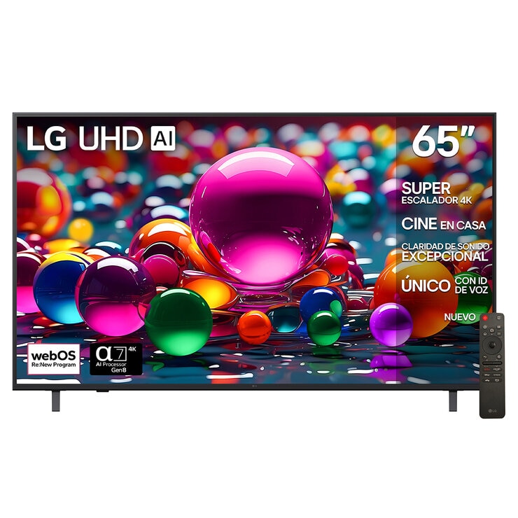 LG Pantalla 65" UHD 4K Smart TV + Barra de sonido
