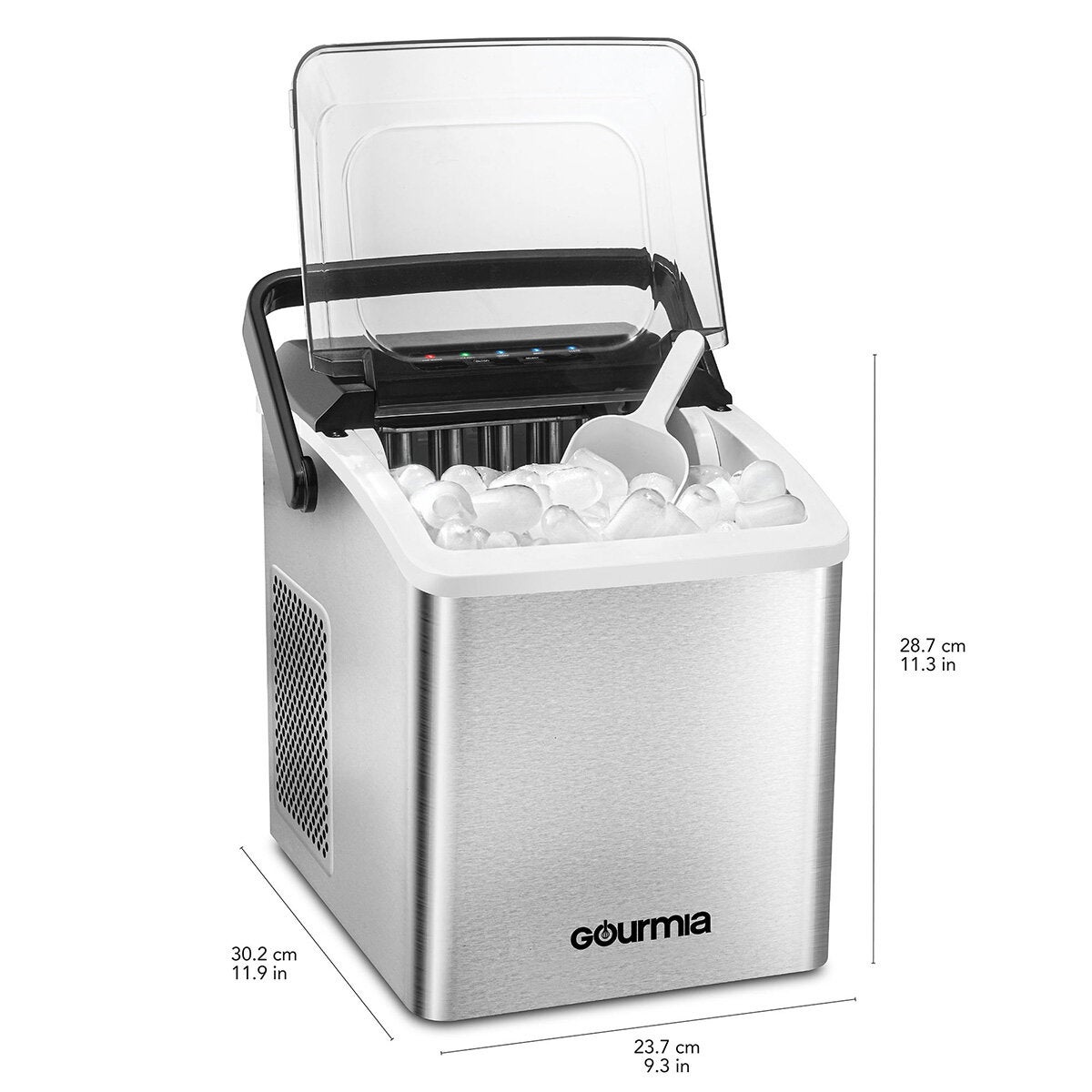 Gourmia, Máquina Para Hacer Hielo, Produce 12 kg Diarios