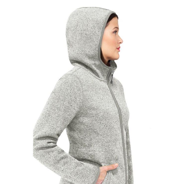 B. C. Clothing, suéter tipo chamarra aterciopelada con gorro Costco