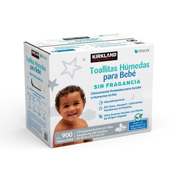 Kirkland Signature Toallitas Húmedas para bebé 900 pzas