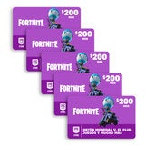 Fortnite Cinco Certificados Digitales de $200 c/u Fortnite Cinco Certificados Digitales de $200 c/u