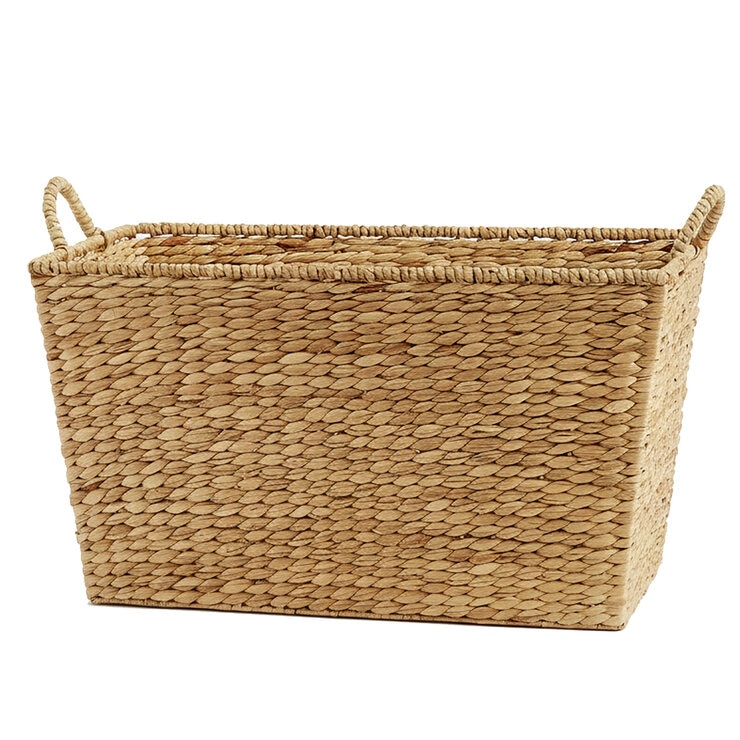 Cesta con Tejido Natural Rectangular