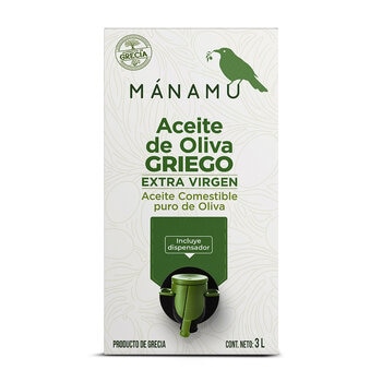 Mánamu Aceite De Oliva Ultra Premium Extra Virgen Griego 3 L