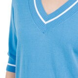 Cristina B Suéter para Dama Azul Extra Grande Cristina B Suéter para Dama Azul Extra Grande