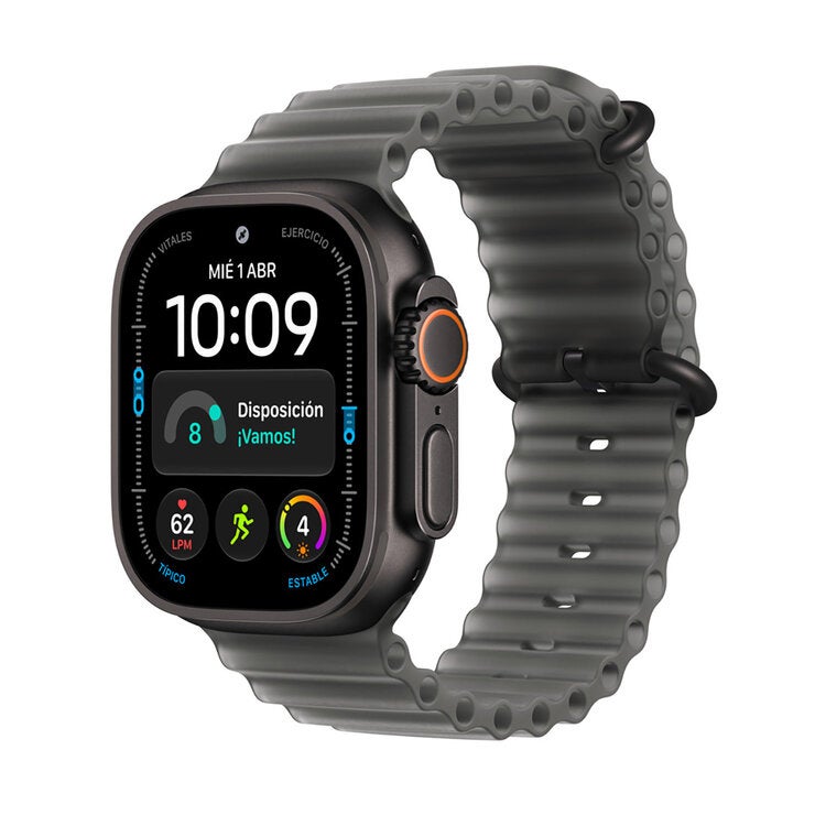 Apple Watch Ultra 4 (GPS + Celular) 49mm Titanio Negro + Correa Ocean Negro Translúcido - Unitalla Apple Watch Ultra 4 (GPS + Celular) 49mm Titanio Negro + Correa Ocean Negro Translúcido - Unitalla