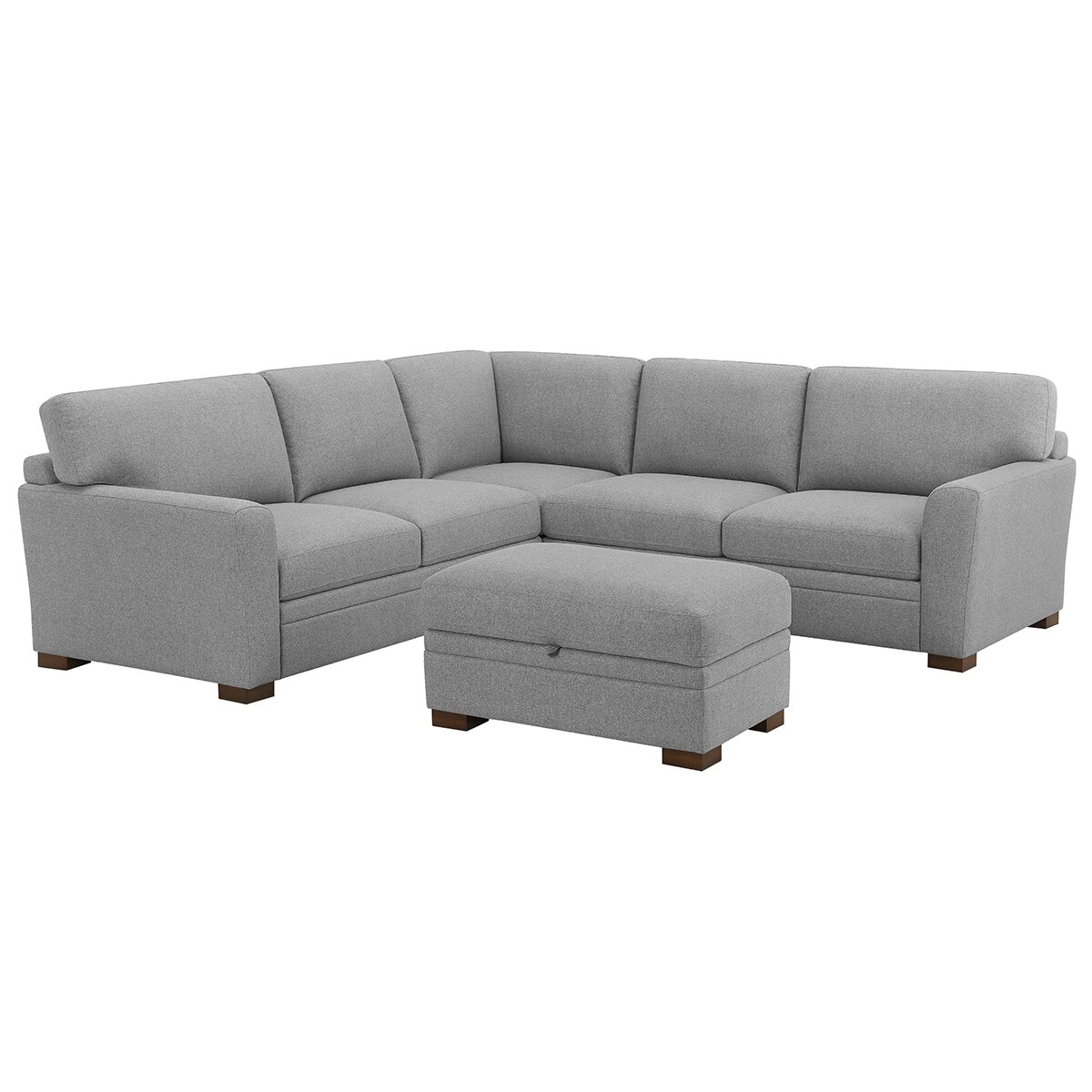 Thomasville, Langdon, Sofá Seccional de Tela de 3 piezas con Otomano con Almacenamiento