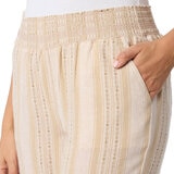 Briggs Pantalones tipo lino para Dama Café Chica
