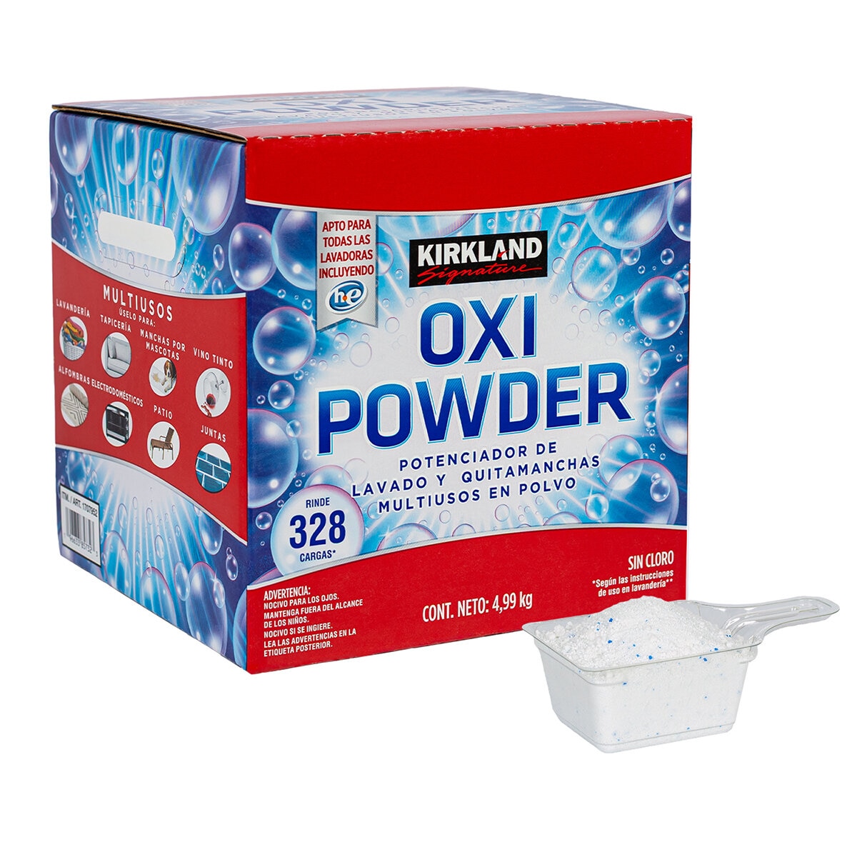 Kirkland Signature Oxi Powder Jabón Multiusos en Polvo 4.9 Kg